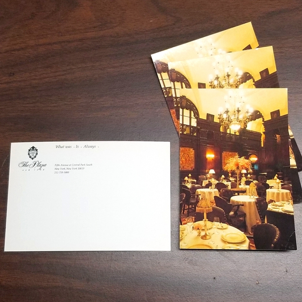 Plaza Hotel post cards - 4 total